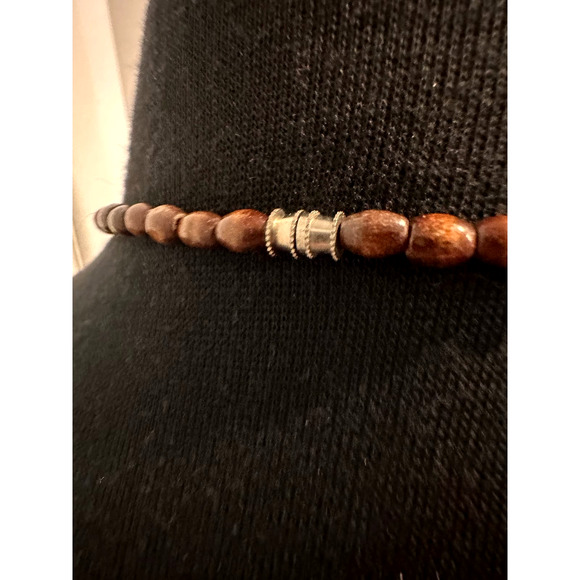 Stylish Faux Turquoise Chunky Beaded Necklace - Picture 3 of 5